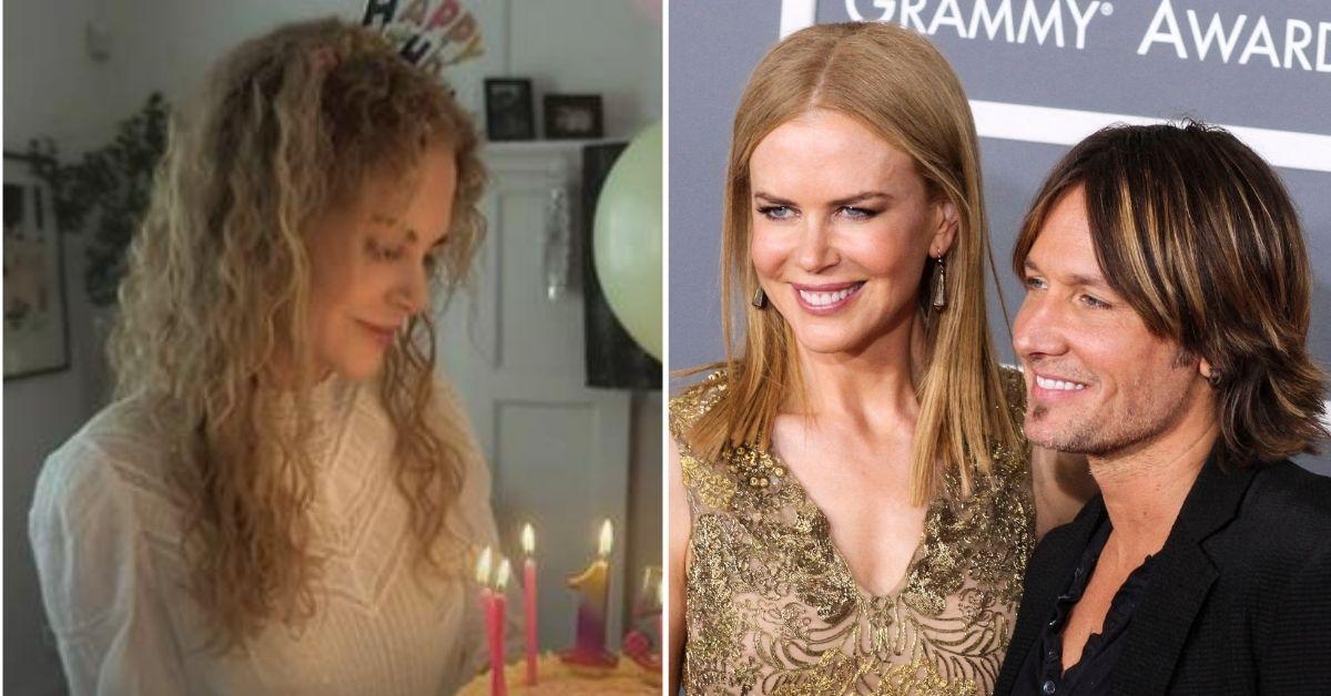 split photo of Nicole Kidman; Nicole Kidman and Keith Urban. 