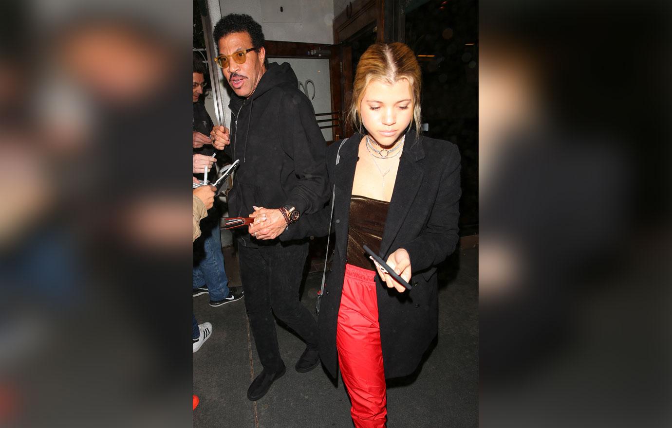 Lionel Richie treats daughter Sofia to dinner at Madeo