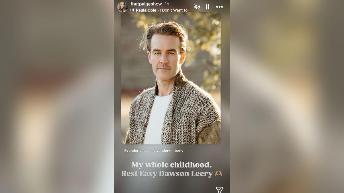influencers paige summers and jessica killings lead emotional tributes to james van der beek