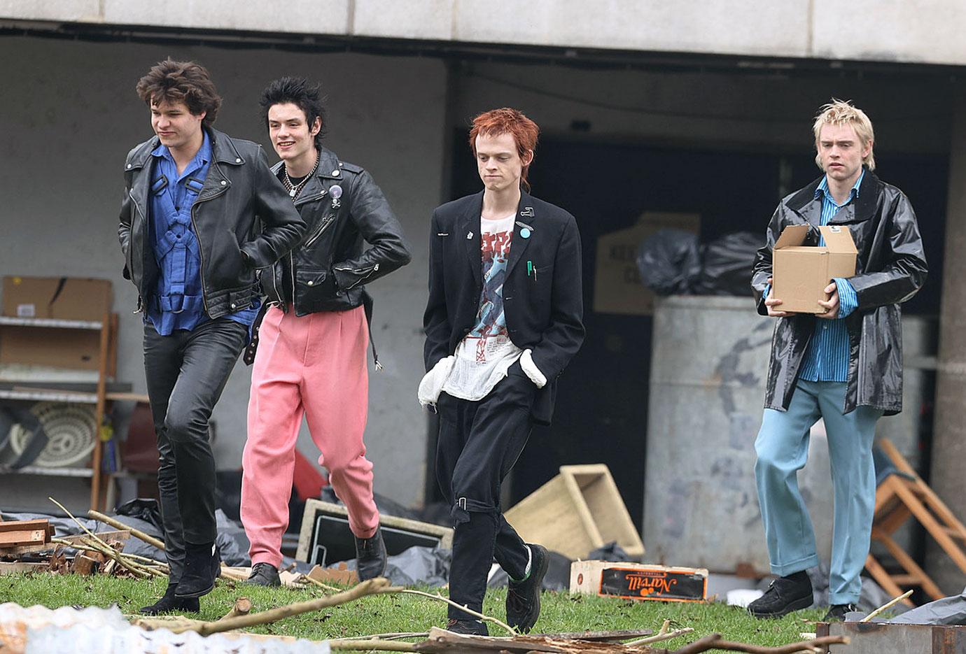 Sex Pistols Actors Cause Chaos On Danny Boyle s Pistol Set Photos