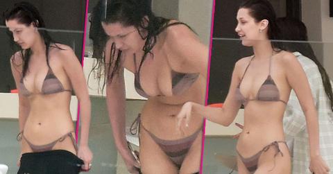 bella hadid bikini body st barts vacation