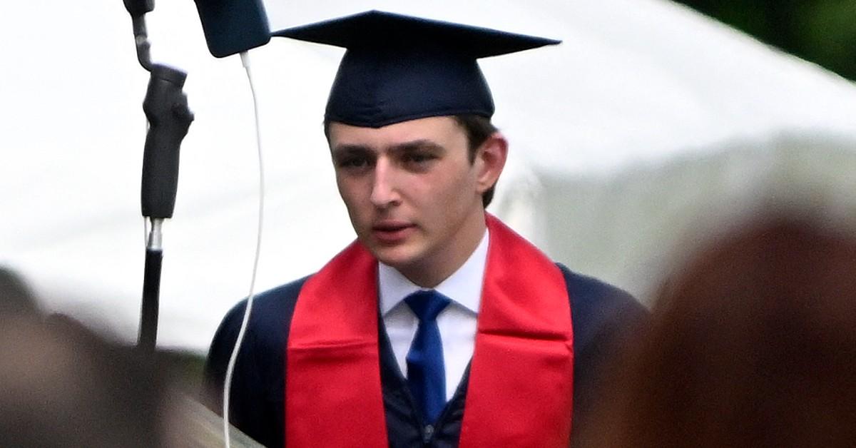 Photo of Barron Trump at graduation.