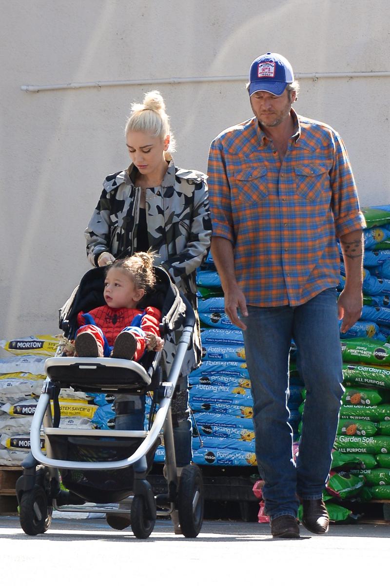 *EXCLUSIVE* Gwen Stefani and Blake Shelton take a trip to Home Depot