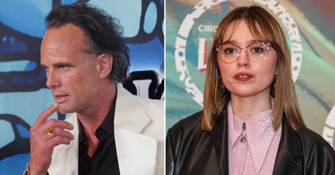 walton goggins snaps interview question feud amy lou wood pp