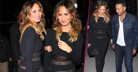 Chrissy teigen baby bump