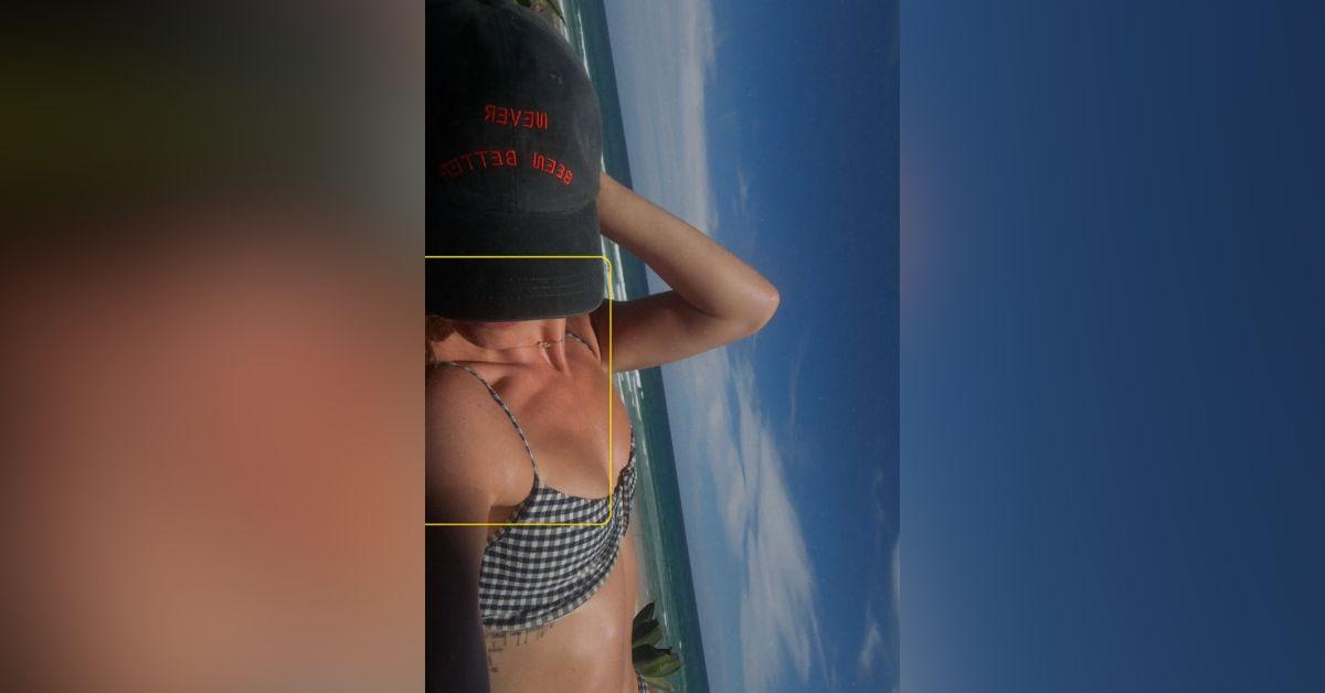 Image of Lily James frequently flaunts her toned body at the beach.