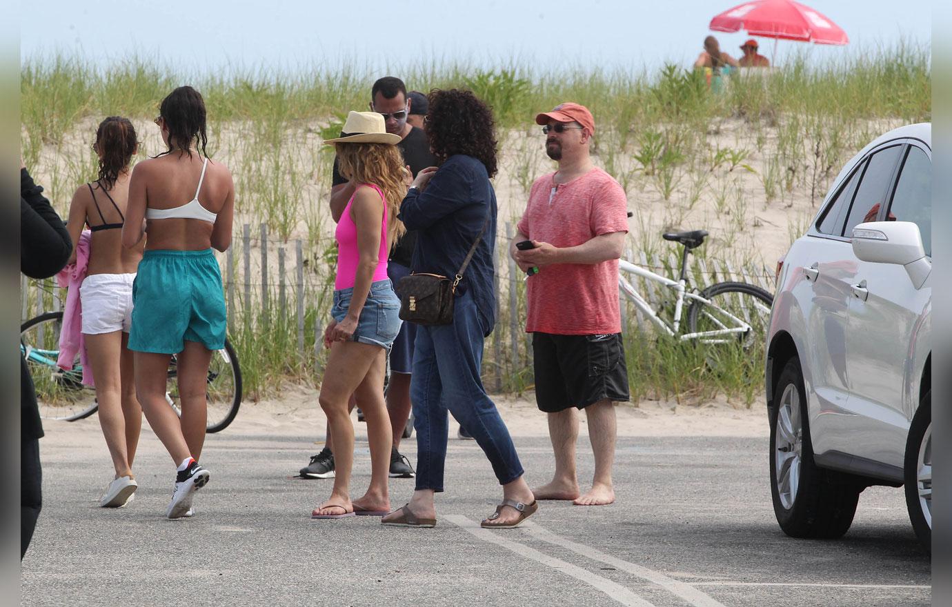 Jennifer lopez hot pink bathing suit beach alex rodriguez 6