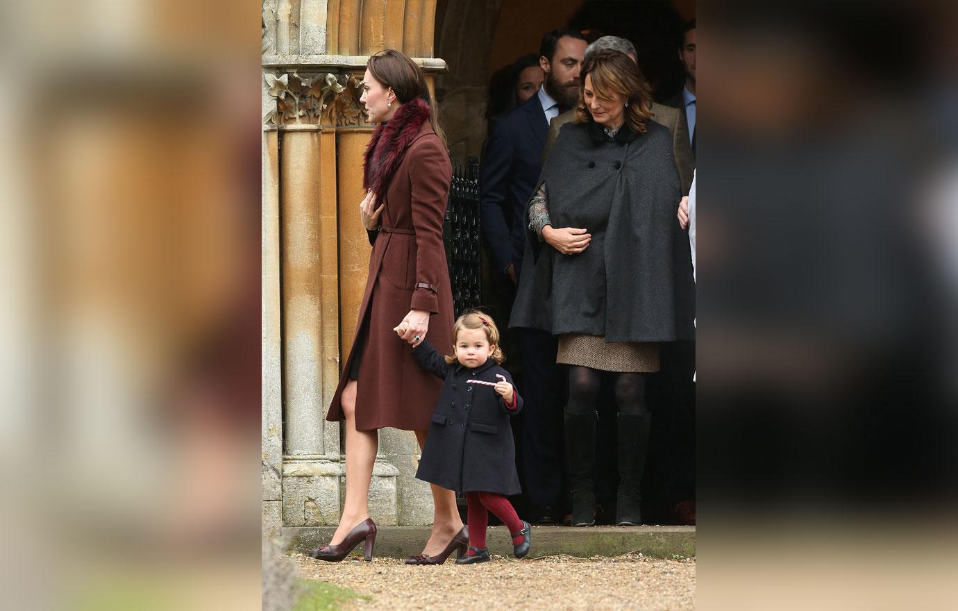 The Royal Family Attend Church On Christmas Day