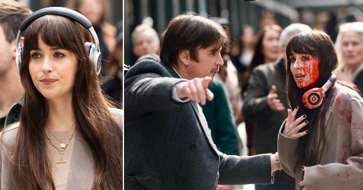 Photos of Dakota Johnson and Josh Hartnett.