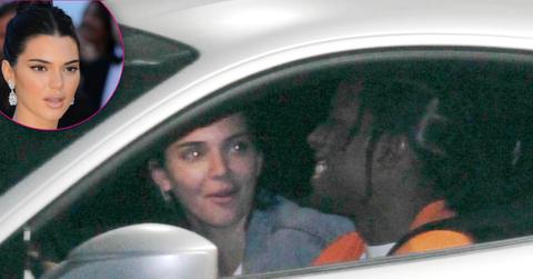 *EXCLUSIVE* Kendall Jenner and A$AP Rocky have a laugh at a gas station