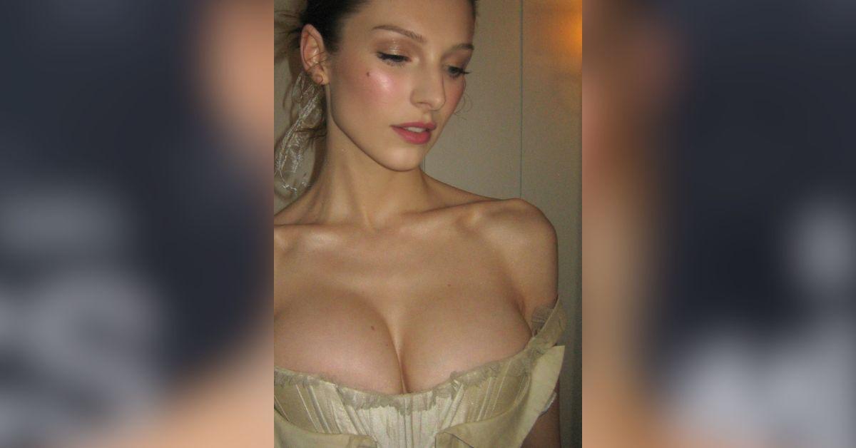 hunter schafer busts out corseted dress met gala photo