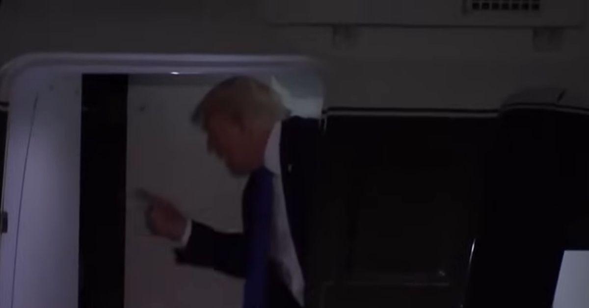 image of A lip reader suggested that the couple was talking about the UN escalator glitch while on the helicopter. 