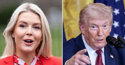 image of trump and Karoline Leavitt