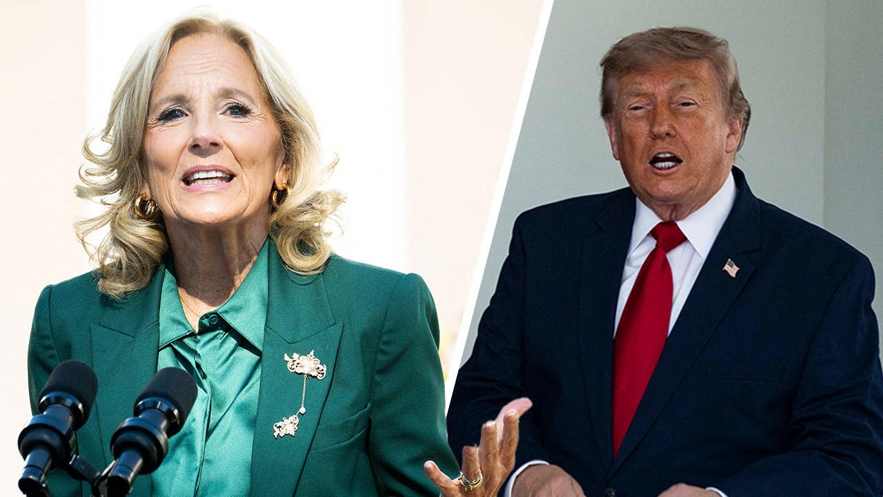 Jill Biden, Donald Trump 