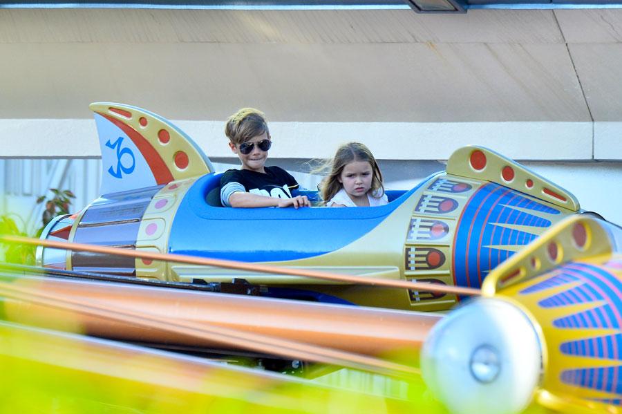 David victoria beckham harper disneyland california 06