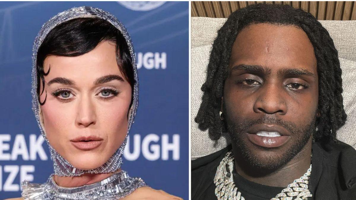 split photo of katy perry and chief keef