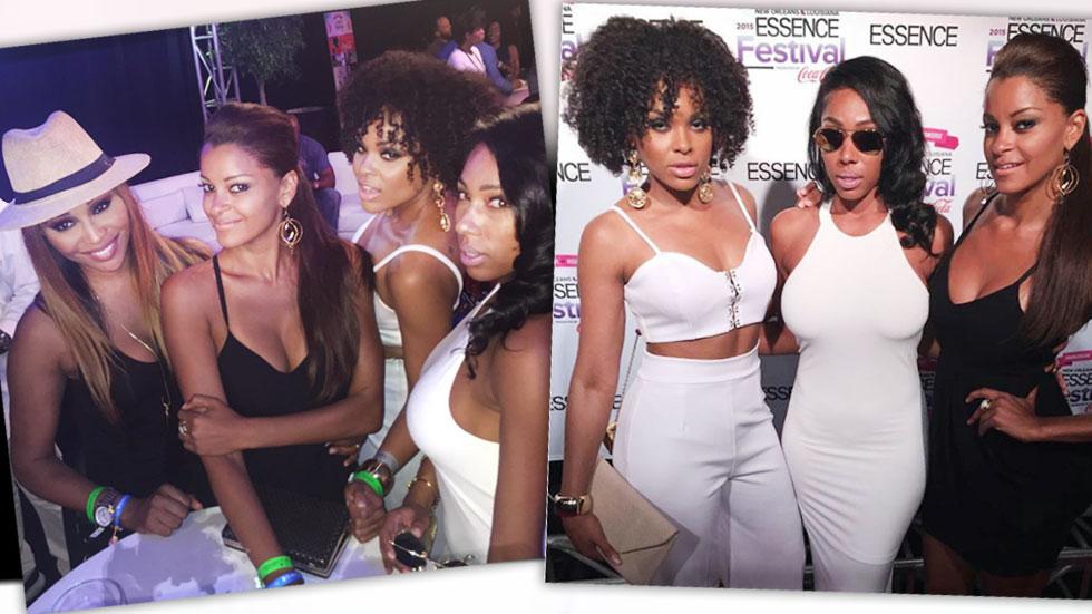 Cynthia Bailey And Claudia Jordan Girls Night Demetria McKinney