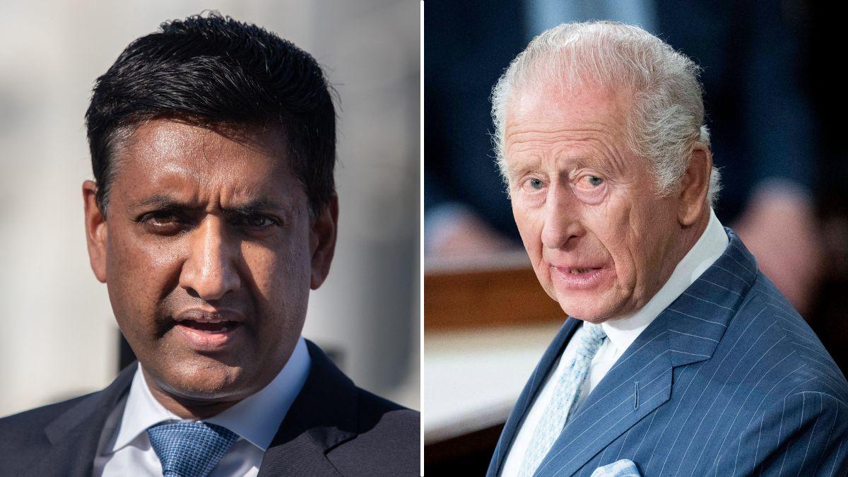 Photo of Ro Khanna and King Charles III.