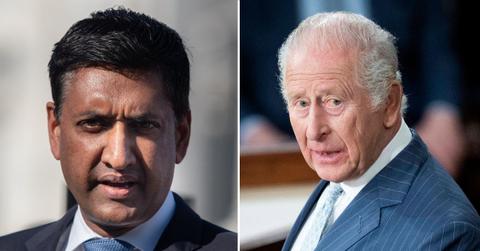 Photo of Ro Khanna and King Charles III.