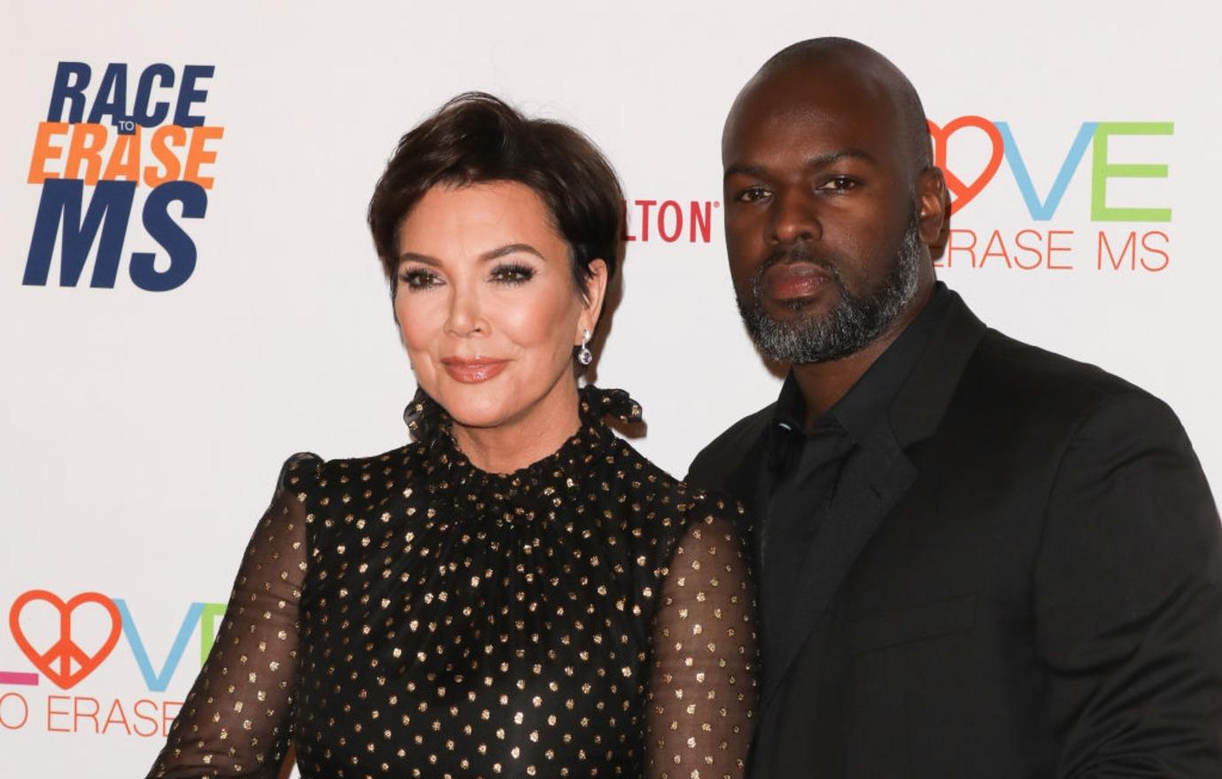 Kris Jenner And Corey Gamble Cuddle At Red Carpet Event