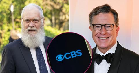 Composite photo of David Letterman and Stephen Colbert.