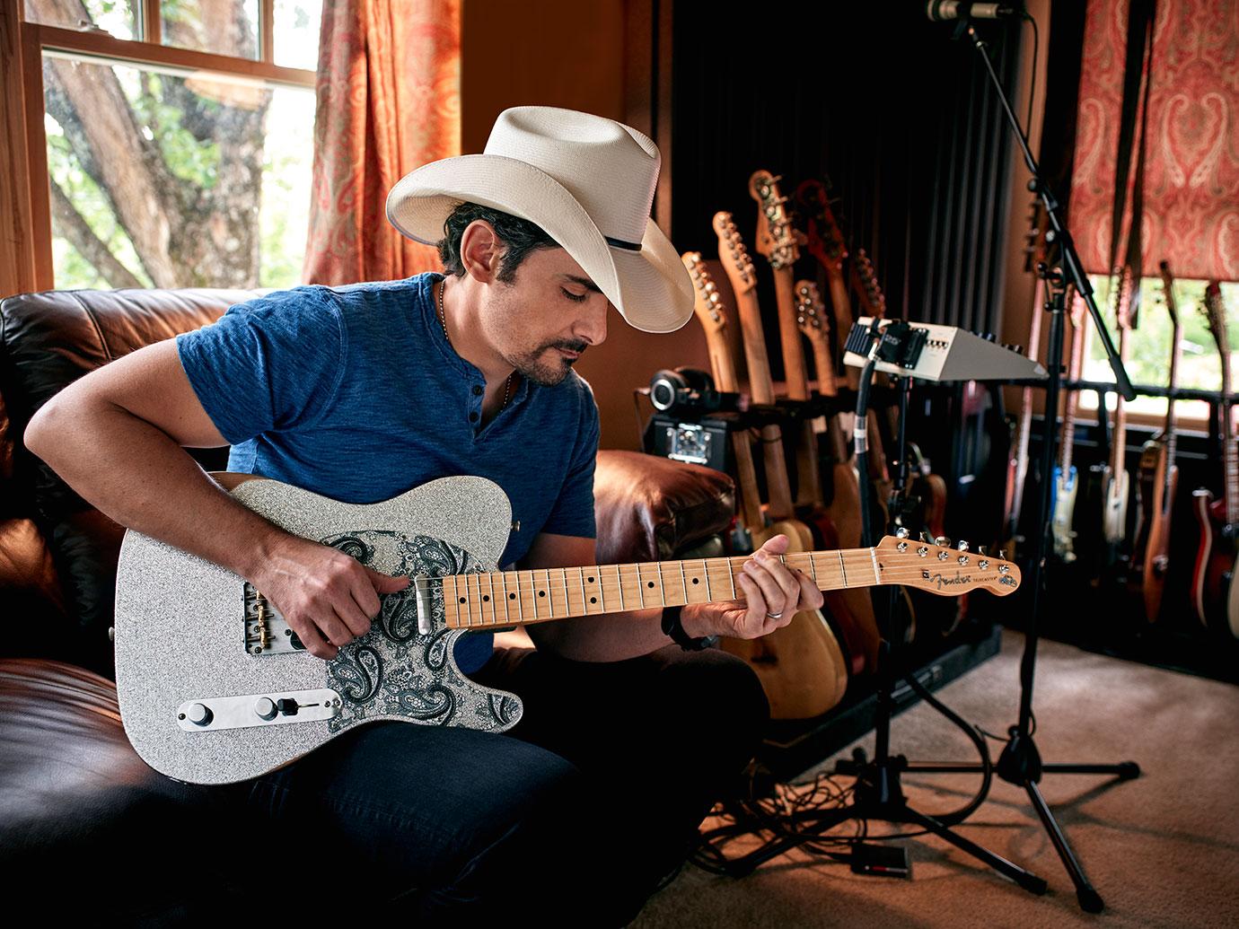 Fender Brad Paisley Road Word Telecaster Hero Shot