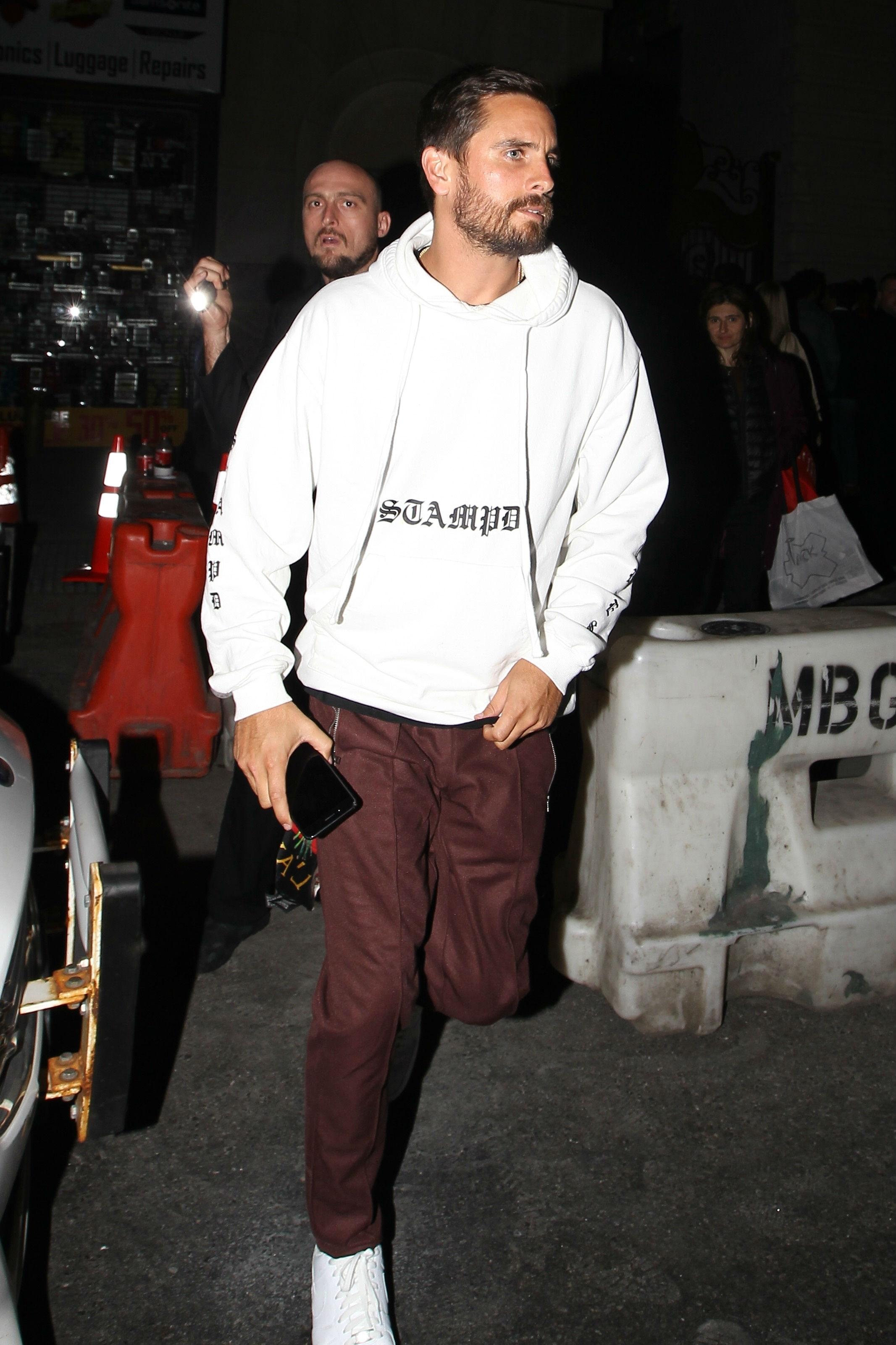 Scott Disick Partying New York Fashion Week Rihanna Photos6