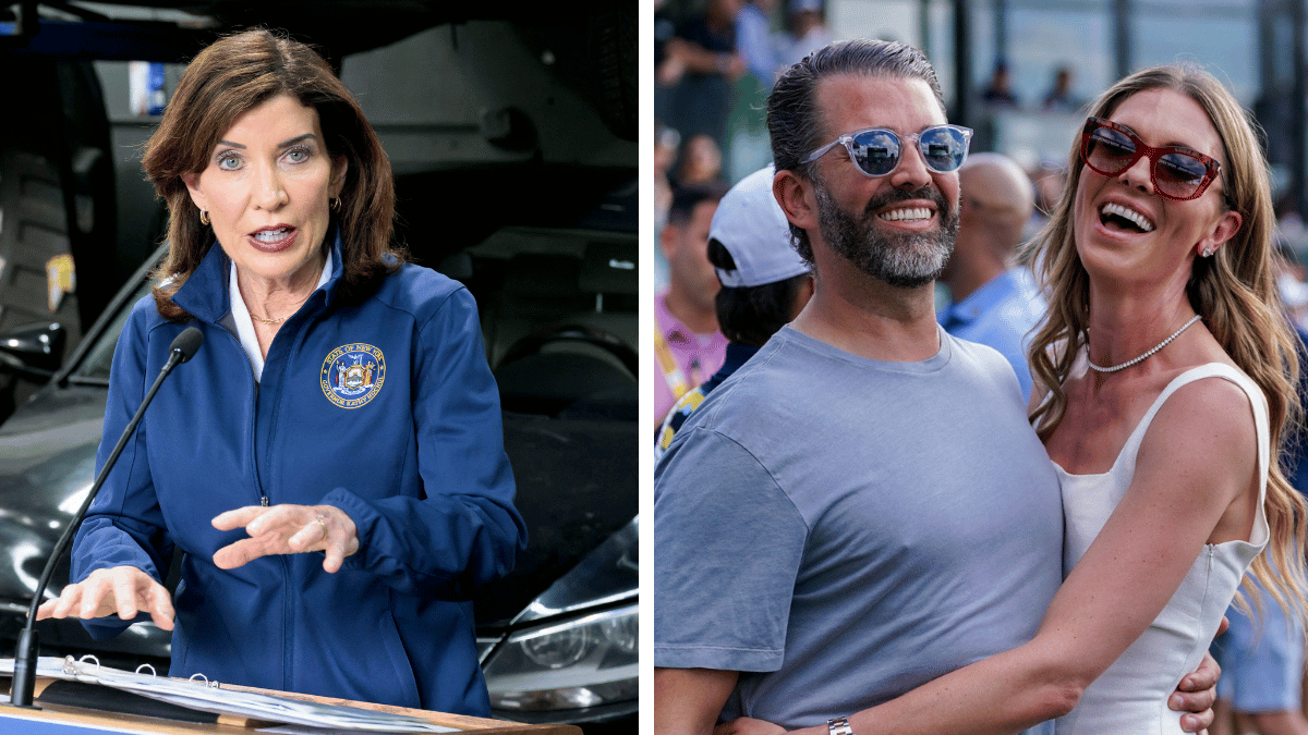 Kathy Hochul; Donald Trump Jr.; Bettina Anderson 