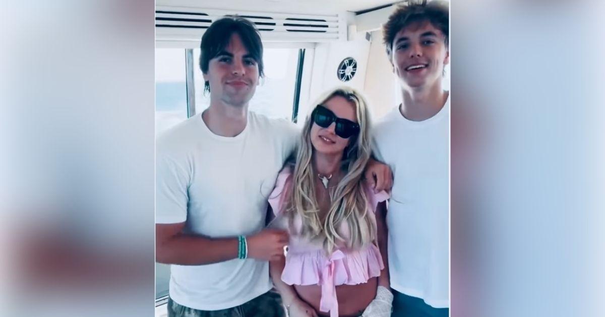 image of The 'Lucky' singer recently spent time with her two sons.