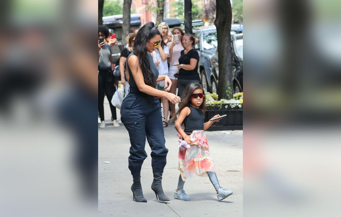 Kim kardashian scolds north west wearing eye shadow 6