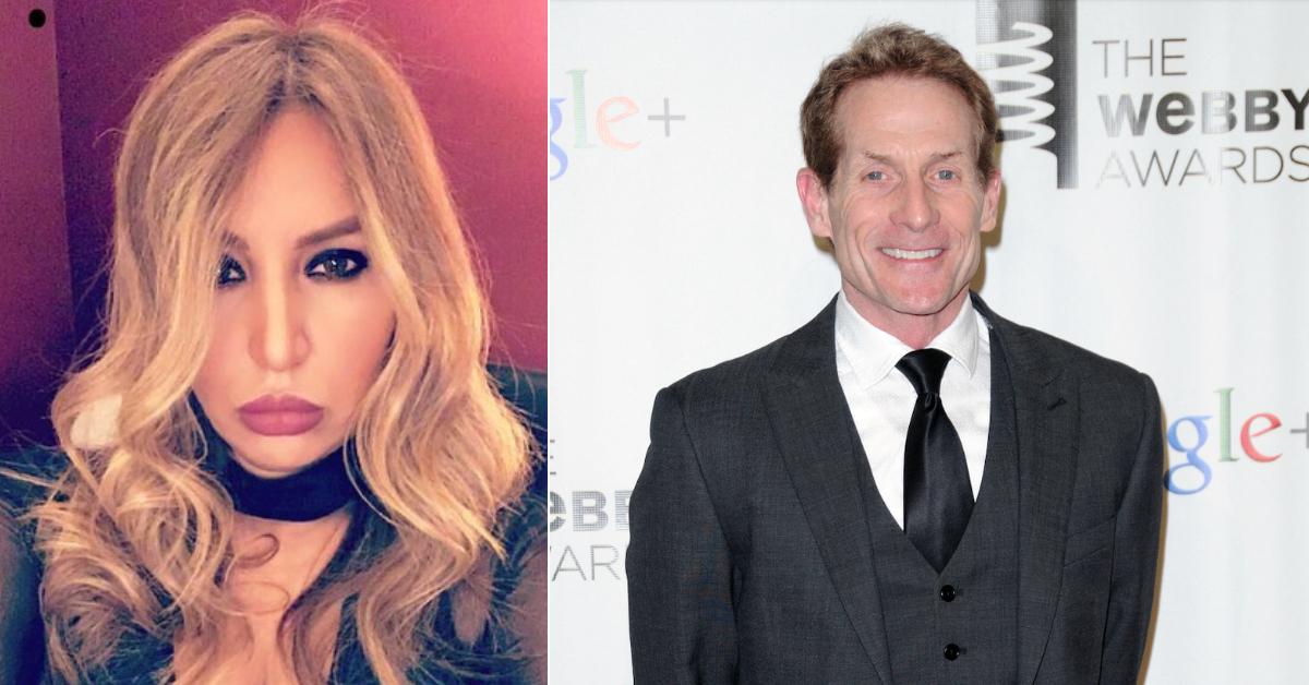 Photo of Noushin Faraji; picture of Skip Bayless.