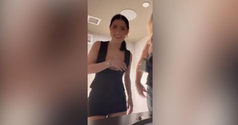 Charli D'Amelio Nearly Has A Nip Slip In Tiny Black Dress: Watch