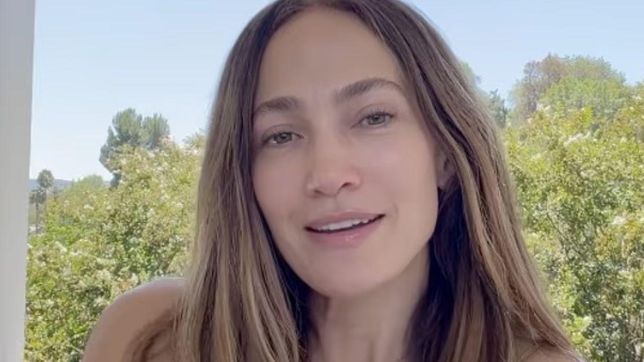 Image of Jennifer Lopez admitted she's been 'crying' and looking through baby photos since her children left for college.