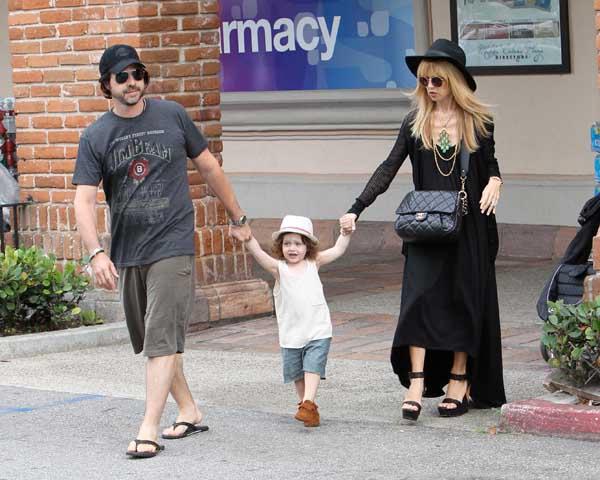 Rachel Zoe and husband Roger Berman take son Skyler to the CVS Shopping Center in Malibu