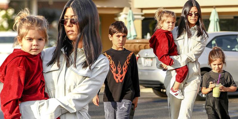 Kourtney kardashian takes kids out after christmas ok pp