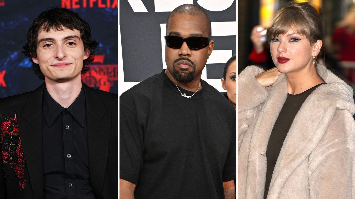 Photo of Finn Wolfhard, Kanye West and Taylor Swift 
