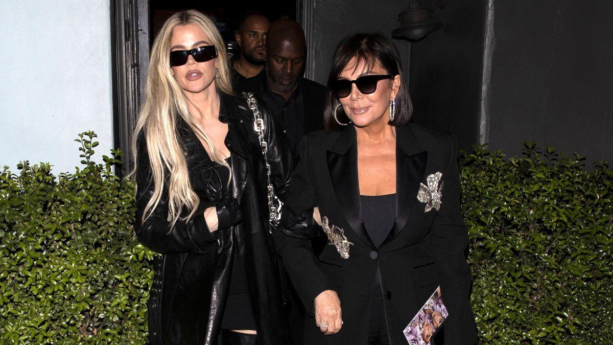 Image of Khloé Kardashian 'loved' cuddling with mom Kris Jenner during the boyfriend-packed movie night.