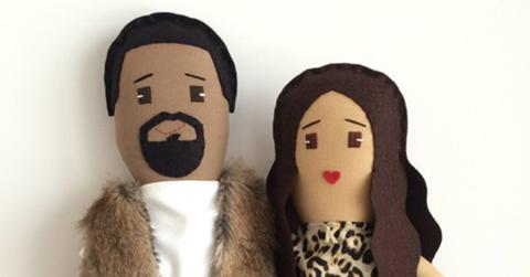 Kardashians have custom made dolls of Kim, Kanye and baby North made.