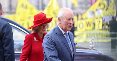 Photo of King Charles III and Queen Camilla.