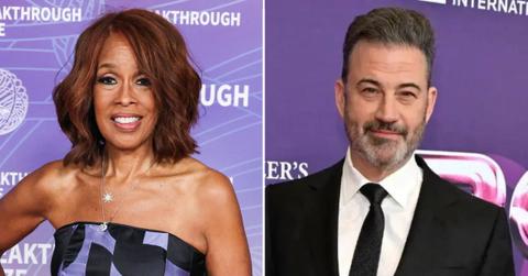Photo of Gayle King and Jimmy Kimmel