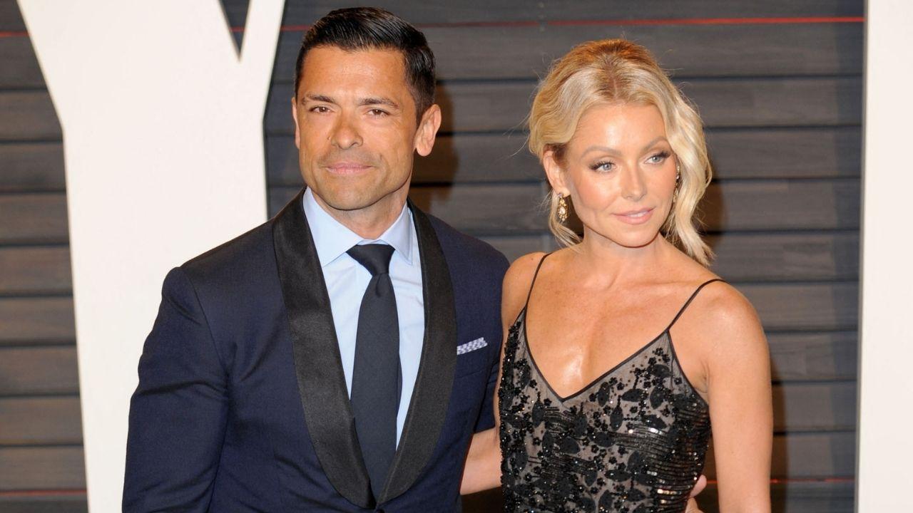 Image of Mark Consuelos previously confirmed Kelly Ripa's absence on 'Live with Kelly and Mark' due to her gum grafting surgery.