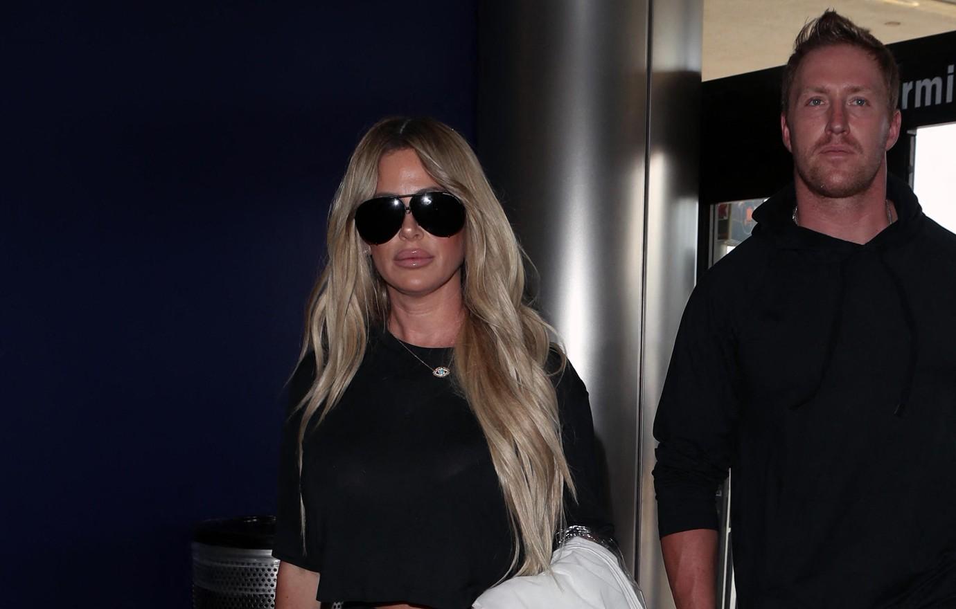 Kim Zolciak Biermann's White Light Up Bag