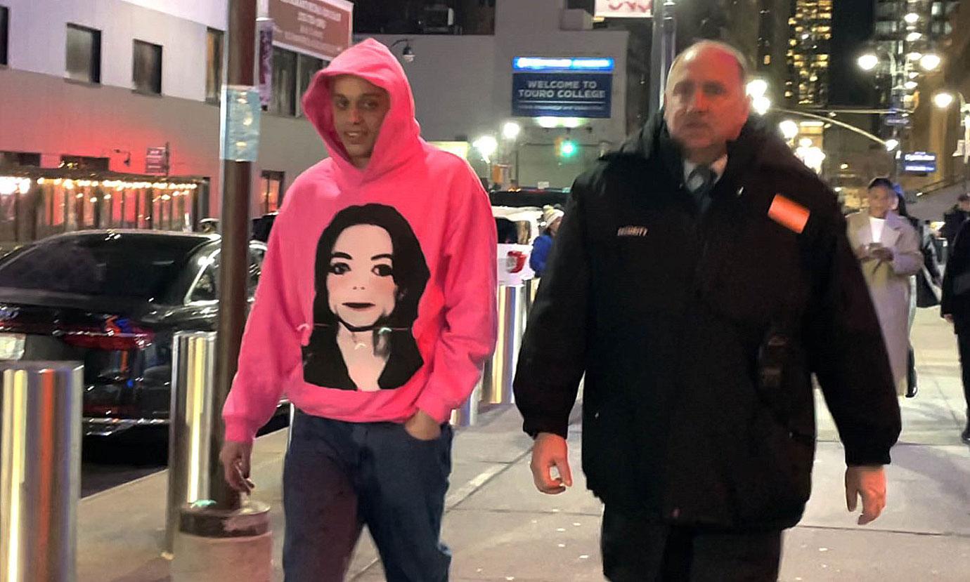 pete davidson all smiles giggles first christmas kim kardashian