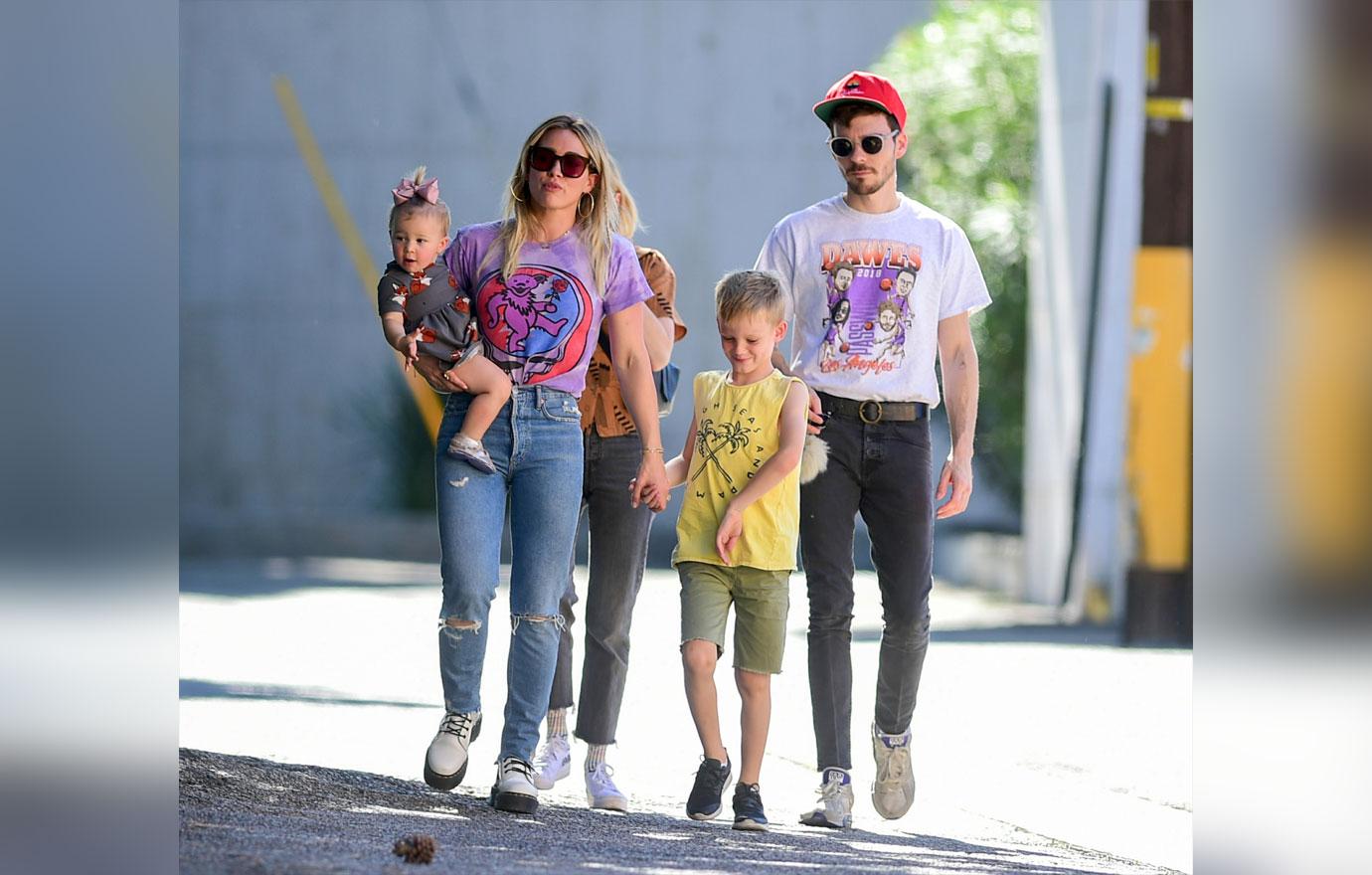 Hilary Duff and Family Out and About