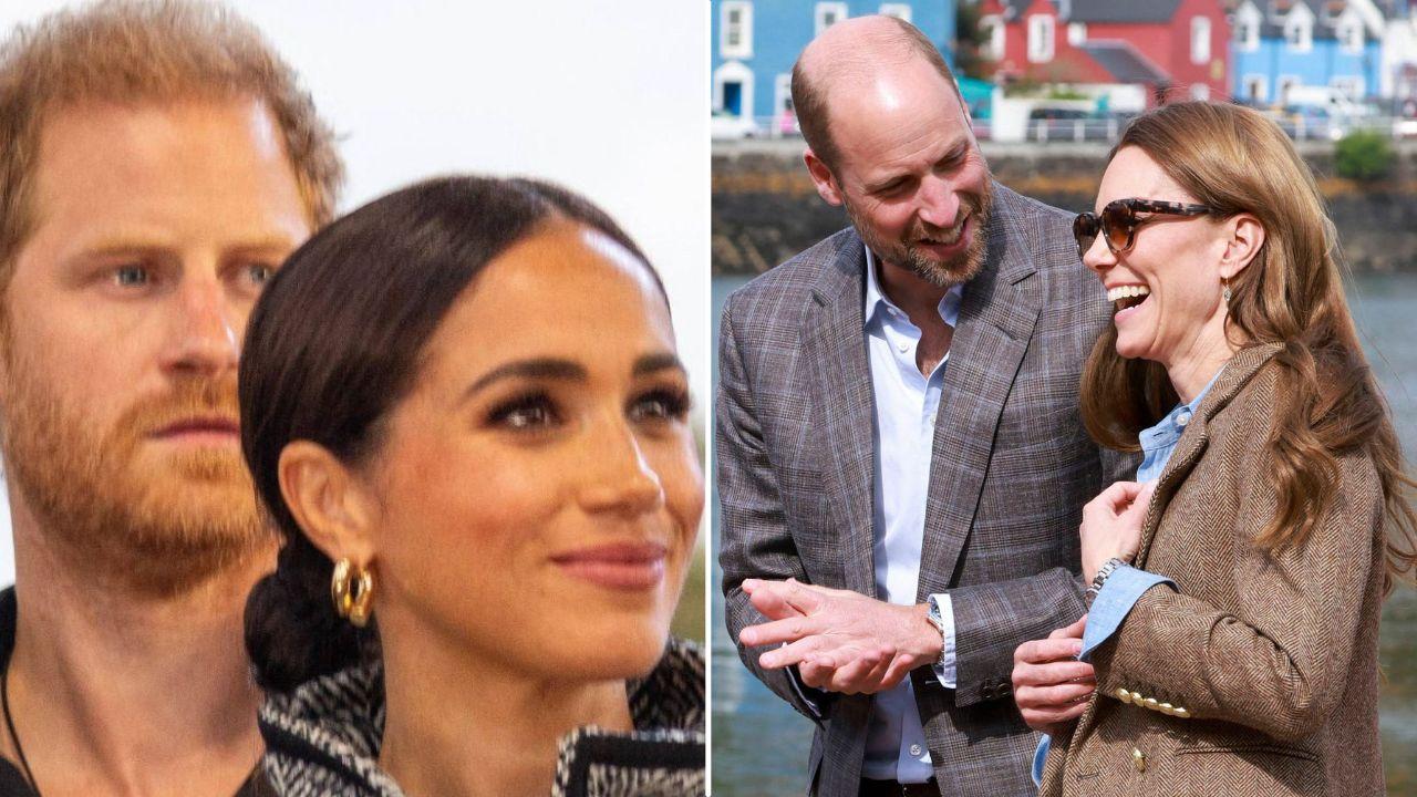 Image of Prince William and Kate Middleton kept their distance following Prince Harry and Meghan Markle’s return.