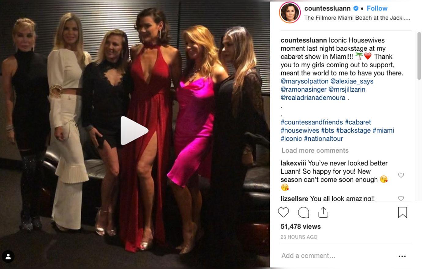 Housewives go see Luann's Miami show