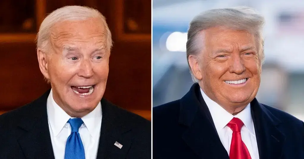 Composite photo of President Joe Biden and Donald Trump