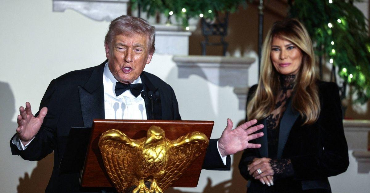 President Donald Trump and Melania Trump Roasted for Wearing 'Funeral'-Like Outfits to Congressional Ball: 'Seriously?'