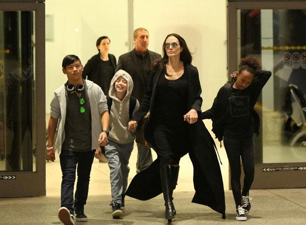 Angelina Jolie Kids LAX Tattoo