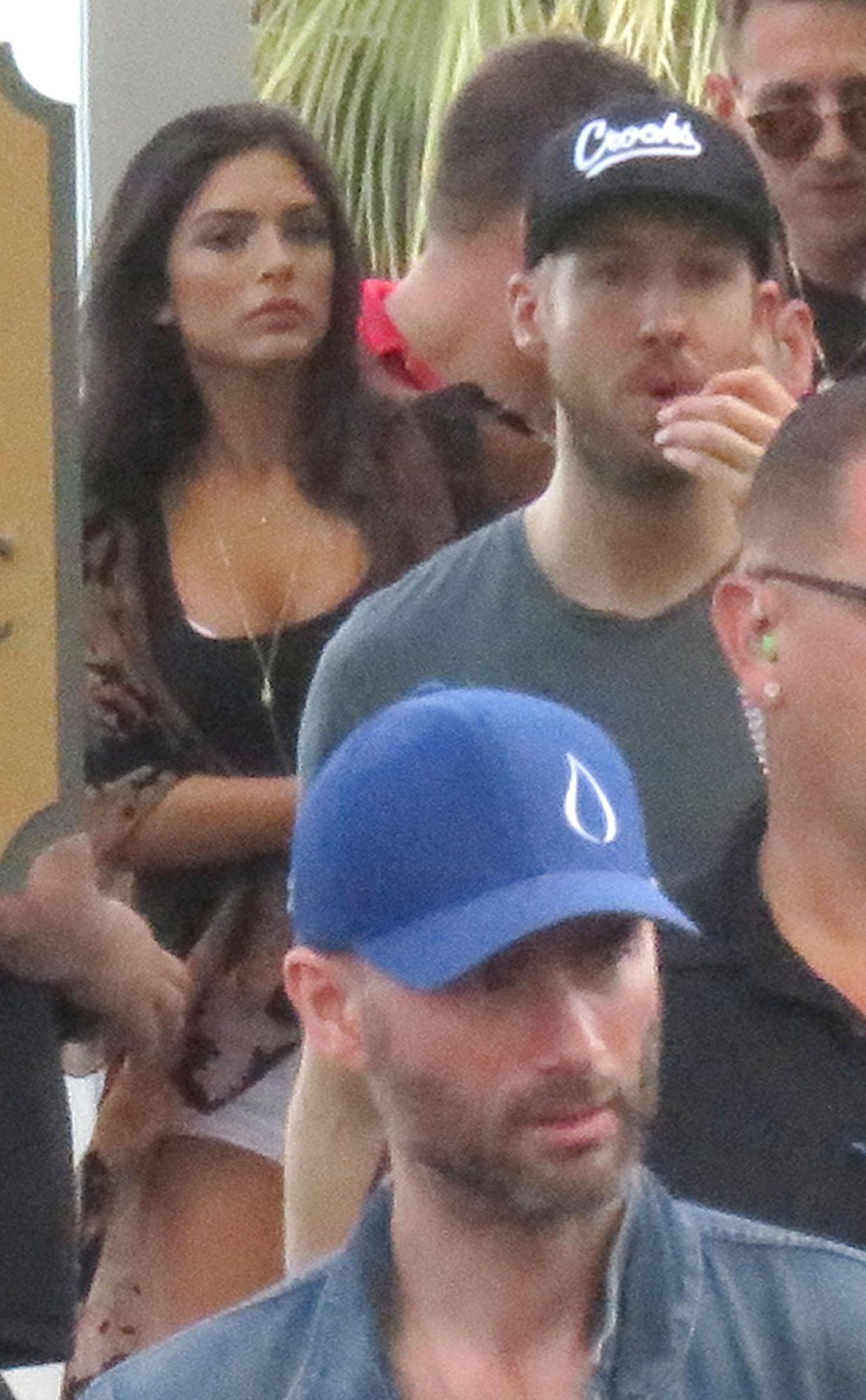 EXCLUSIVE: Calvin Harris leaves Wet Republic pool together with mystery woman who gets into his car before him in Las Vegas